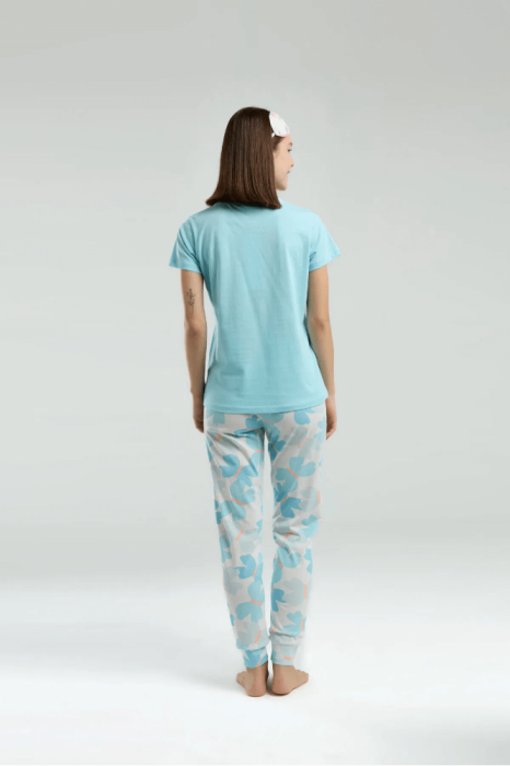 Roly Poly Rp3597-S Bayan Pijama Takımı Mavi - 5