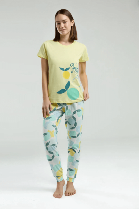 Roly Poly Rp3617-S Bayan Pijama Takımı Sarı - 2