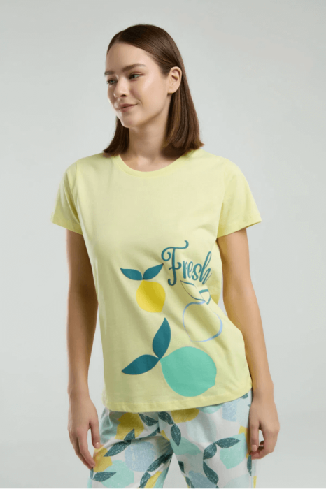 Roly Poly Rp3617-S Bayan Pijama Takımı Sarı - 3