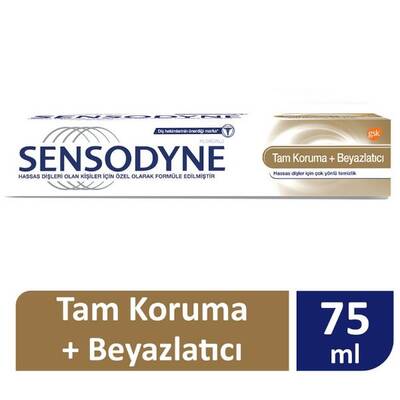 Sensodyne Tam Koruma + Beyazlatıcı Diş Macunu 75 Ml - 1