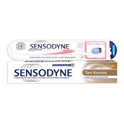 Sensodyne Tam Koruma Diş Macunu 75 Ml + Diş Eti Bakım Diş Fırça Set - Sensodyne