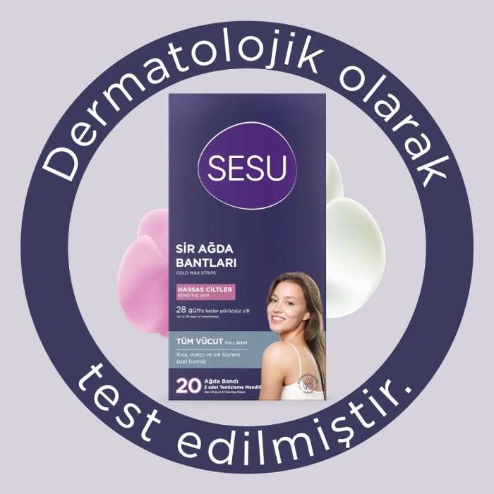 Sesu Ağda Bandı Vücut Hassas Cilt 20'li - 2