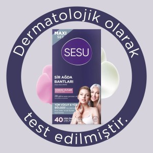 Sesu Ağda Bandı Vücut Maxi Set Hassas 40'lı - 2