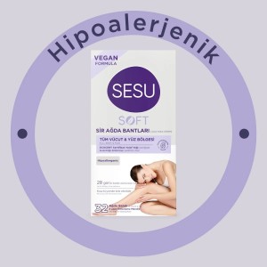 Sesu Ağda Bandı Vücut Soft Yulaf 32'li - 2