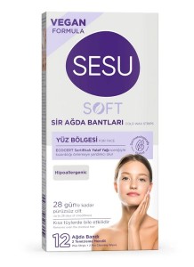 Sesu Ağda Bandı Yüz Soft 12'li - Sesu