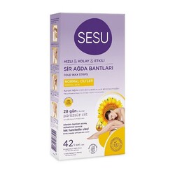 Sesu - Sesu Ayçiçeği Normal Cilt Ağda Bandı 42'li