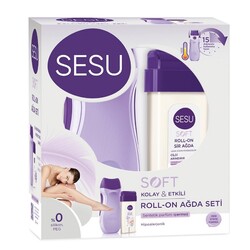Sesu Roll-On Sir Ağda Isıtıcılı Set Mor Soft - Sesu