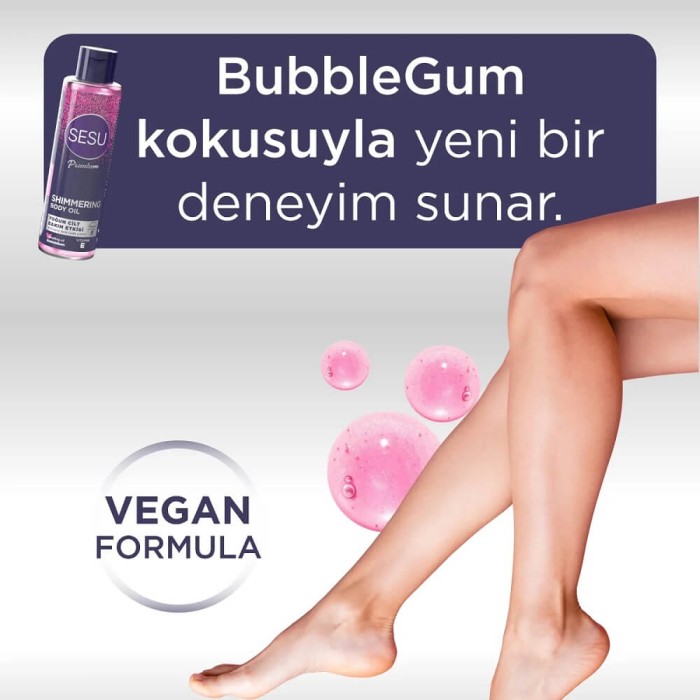 Sesu Simli Vücut Bakım Yağı 150 Ml - 4