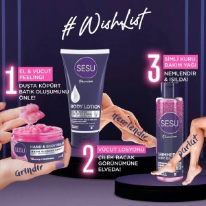 Sesu Simli Vücut Bakım Yağı 150 Ml - 6