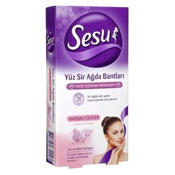 Sesu Soğuk Ağda Bandı Yüz İçin Hassas Cilt 20'li - Sesu