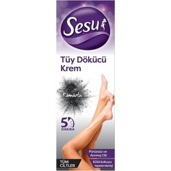 Sesu Tüy Dökücü Krem Detox Kömürlü 100 Ml - Sesu