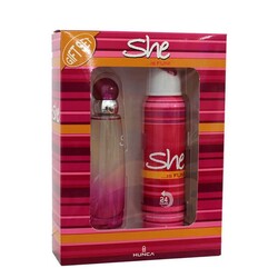 She - She Is Fun Kadın Parfüm Edt 50 Ml + Deodorant 150 Ml Set