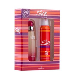 She - She Is Love Kadın Parfüm Edt 50 Ml + Deodorant 150 Ml Set