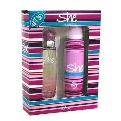 She Is Pretty Kadın Parfüm Edt 50 Ml + Deodorant 150 Ml Set - 1
