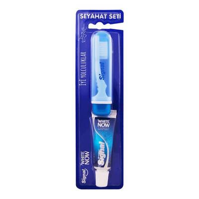 Signal White Now Diş Macunu 16 Ml + Orta Diş Fırçası Seyahat Seti - 1