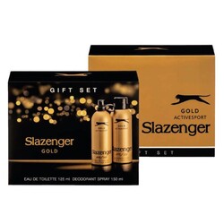 Slazenger Activesport Gold Erkek Parfüm Edt 125 Ml + Deodorant 150 Ml Set - Slazenger