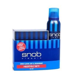 Snob Classic Pour Homme Erkek Parfüm Edt 100 Ml + Deodorant 150 Ml Set - Snob