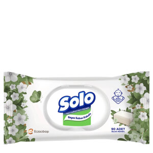 Solo Beyaz Sabun Kokulu Islak Mendil 90'lı - Solo