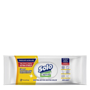 Solo Limon&Portakal Yüzey Temizleme Mendili 100'lü - Solo