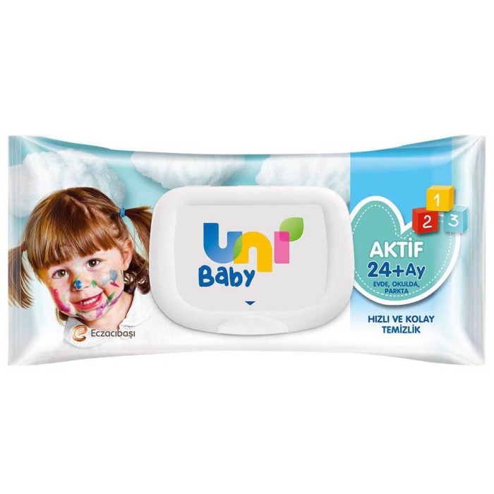 Uni Baby Aktif Sensitive Islak Havlu 90'lı - 1