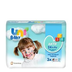 Uni Baby Islak Havlu Aktif 24+Ay 3x52'li - Uni