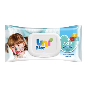 Uni Baby Islak Havlu Aktif 24+Ay 72'li 