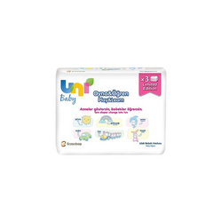 Uni Baby Islak Havlu Aktif Oyna&Öğren 52X3'lü - Uni