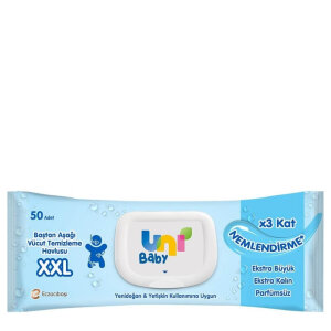 Uni Baby Vücut Temizleme XXL Havlu 50'li - Uni