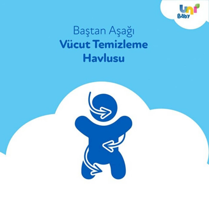 Uni Baby Vücut Temizleme XXL Havlu 50'li - 5