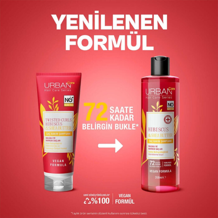Urban Care Twisted Curls Hibiscus&Shea Butter Şampuan 350 Ml - 2