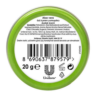 Vaseline Lip Aloe Nemlendirici Dudak Bakım Kremi 20 Gr - 2