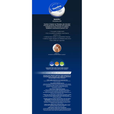 Vaseline Lip Original Nemlendirici Dudak Bakım Kremi 20 Gr - 4