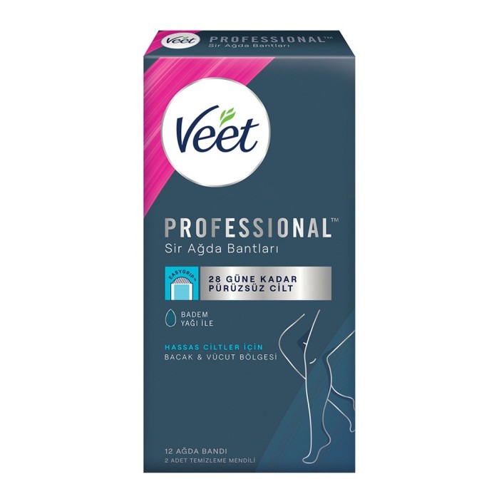 Veet Professional Ağda Bantları Hassas Ciltler 12 Adet - 1