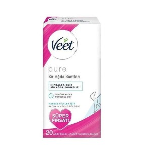 Veet Professional Ağda Bantları Hipoalerjenik Hassas Ciltler 20 Adet - Veet