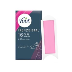 Veet Professional Sir Ağda Bandı Bikini Ve Koltuktaltı Bölgesi Normal Ciltler 16 Adet - Veet