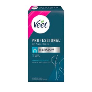 Veet Professional Sir Ağda Bandı Hassas Cilt Bacak ve Bikini Bölgesi 40 Adet - Veet