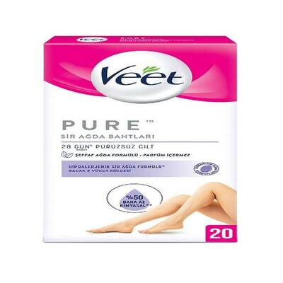 Veet Pure Bacak Sir Ağda Bandı 20'li - 1