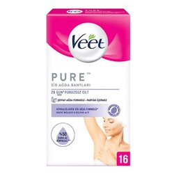 Veet Pure Koltuk Altı&Bikini Bölgesi Sir Ağda Bantları 16'lı - Veet