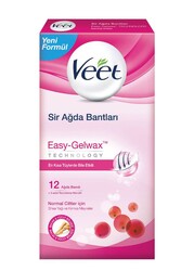 Veet - Veet Sir Ağda Bandı Normal Ciltler 12'li