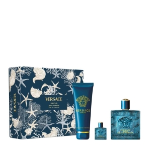Versace Eros Erkek Parfüm Edp 100 Ml + Shower Gel 150 Ml + Edp 5 Ml Set - Versace
