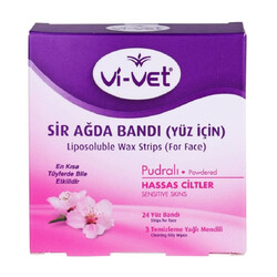 Vi-Vet Yüz Sir Ağda Bandı Pudralı 24'lü - Vi-Vet